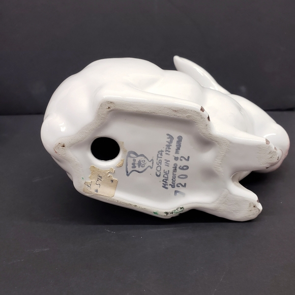 Antique COSTA Majolica Rabbit Bunny Porcelain Ceramic Farmhouse Decor EASTER - Picture 14 of 16